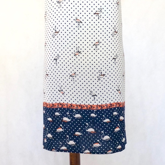 Naif Sleeveless Flamingo & Dot Pattern Tunic Dress - Picture 6 of 8